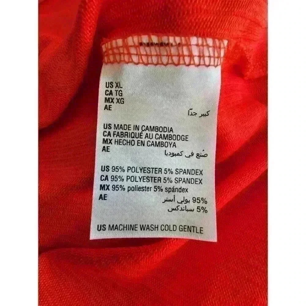 Jenni Intimates Red Ribbed Soft Pajama/Lounge Top/ Long Sleeve/ NWT / Size XL - Picture 6 of 7